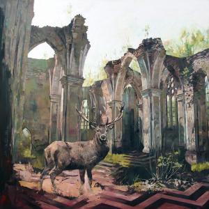 "Sto trzydzieści lat później" olej na płótnie 110x140cm, 2018