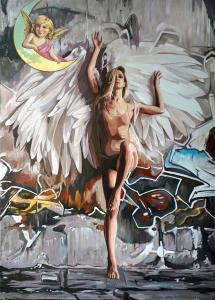 662-Charlies-angel-oil-on-canvas-110x80cm-2022